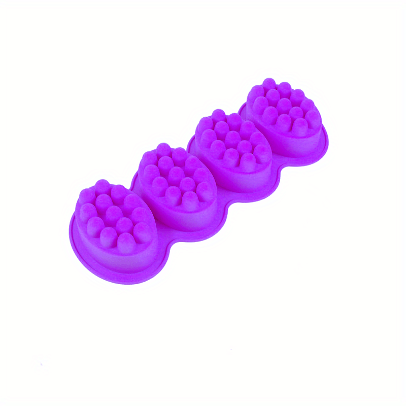 2 Pack 3D Silicone Massage Bar Soap Molds, 4 Cavities Soap Molds for Soap  Making, Handmade Hair Comb/Brush/Shampoo Ice Mold for Hair Care
