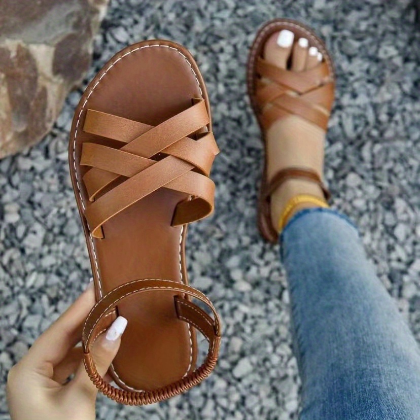 Cross discount band sandals