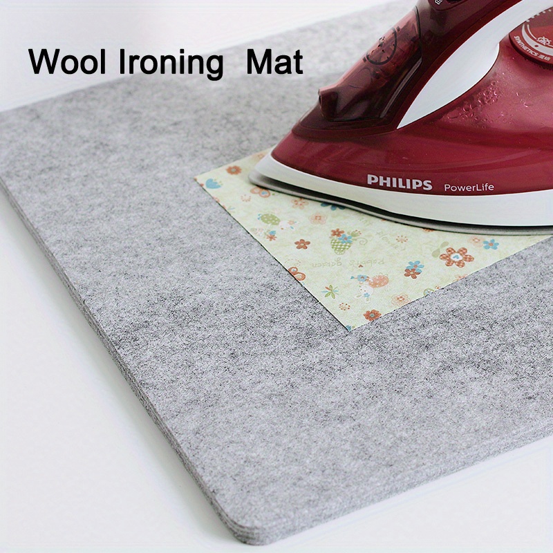 17x13.5 Wool Pressing Mat 100% New Zealand Felted Wool Ironing Mat Pad  Blanket for Quilter, Sewing, Wool Ironing Pad