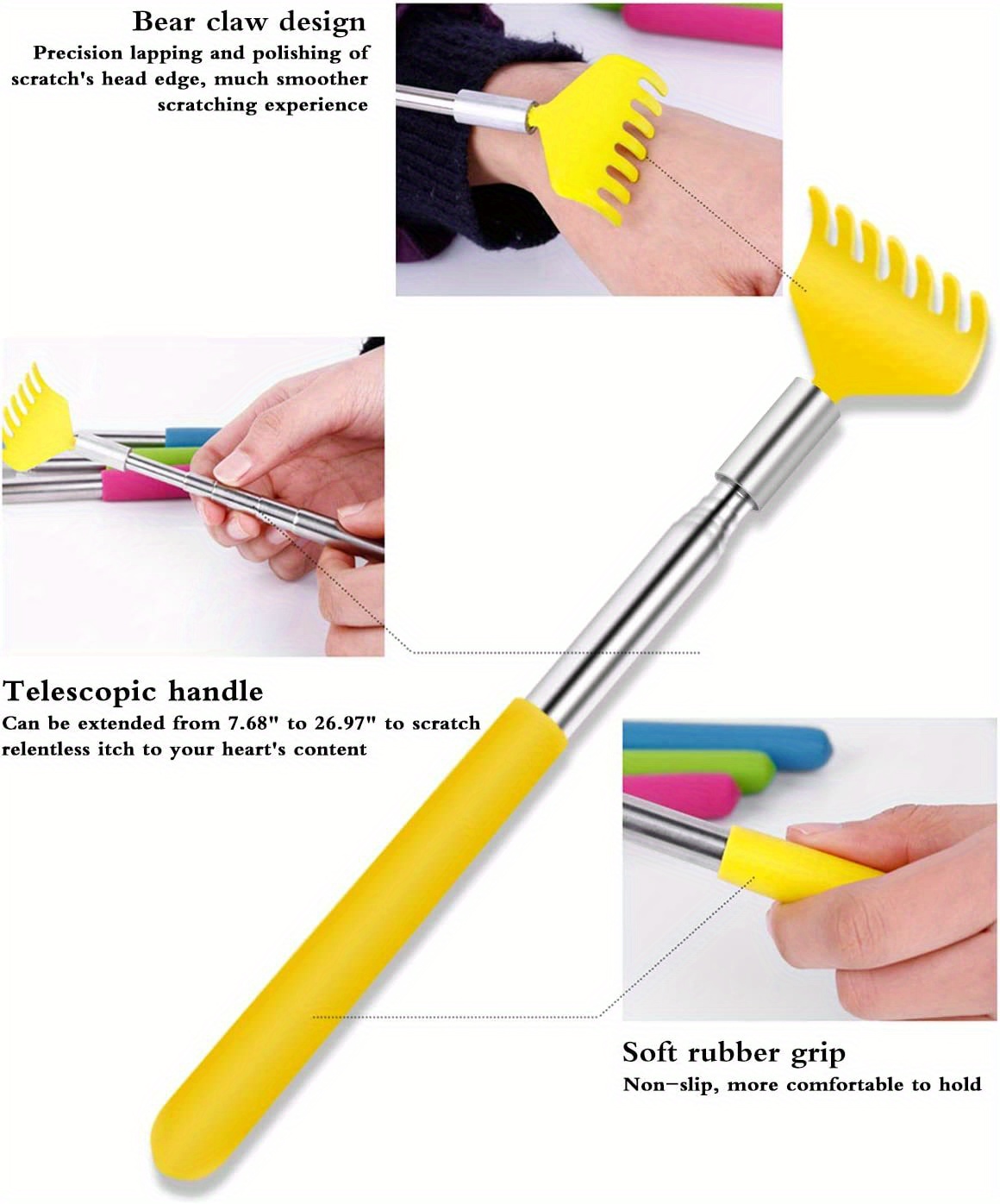 Retractable Scratcher Long Portable Soothes Temu Portugal