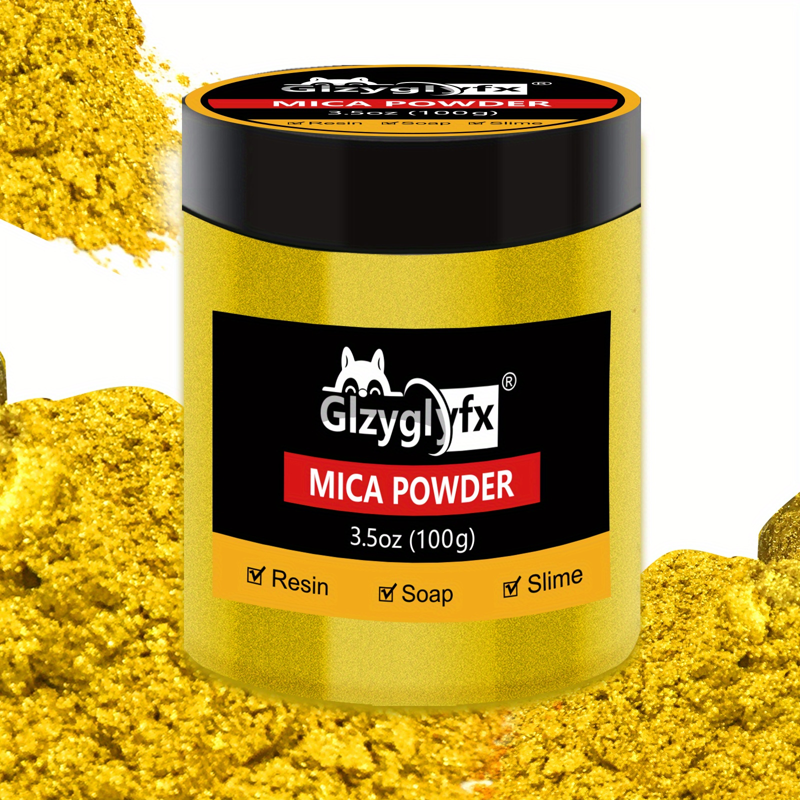Royal Golden Mica Powder 100g 3 5oz Jar For Epoxy Resin Kintsugi Gold Epoxy Resin Pigment Great