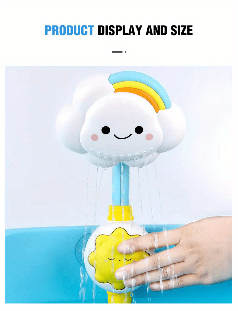 Jouets de bain bébé jeu d'eau nuage modèle robinet de douche jet d'eau  jouet natation jouets d'eau enfant en bas âge enfants cadeau Uniquement  16,49 € PatPat FR Mobile