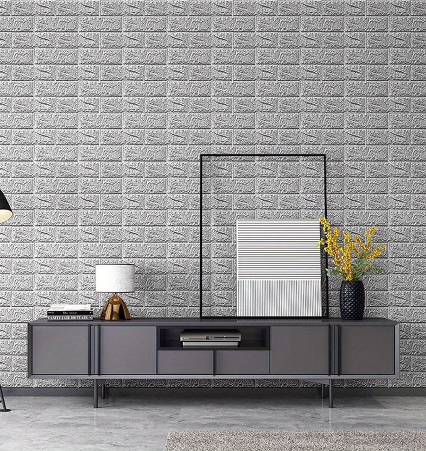 Brick Pattern Wall Sticker 3d Wallpaper Peel And Stick Self - Temu