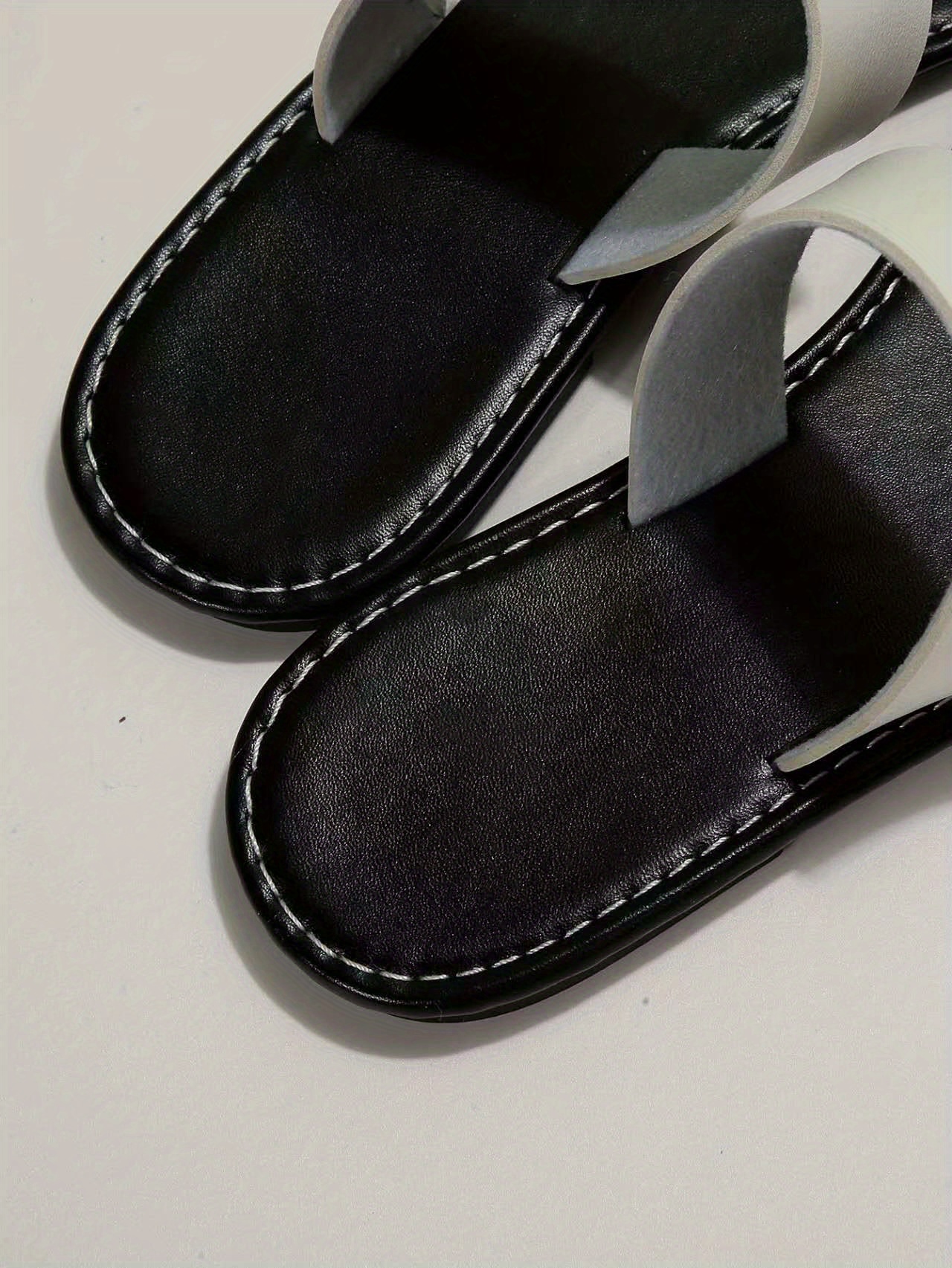 Braided Flat Slide Sandals Women s Open Toe Faux Leather Non - Temu