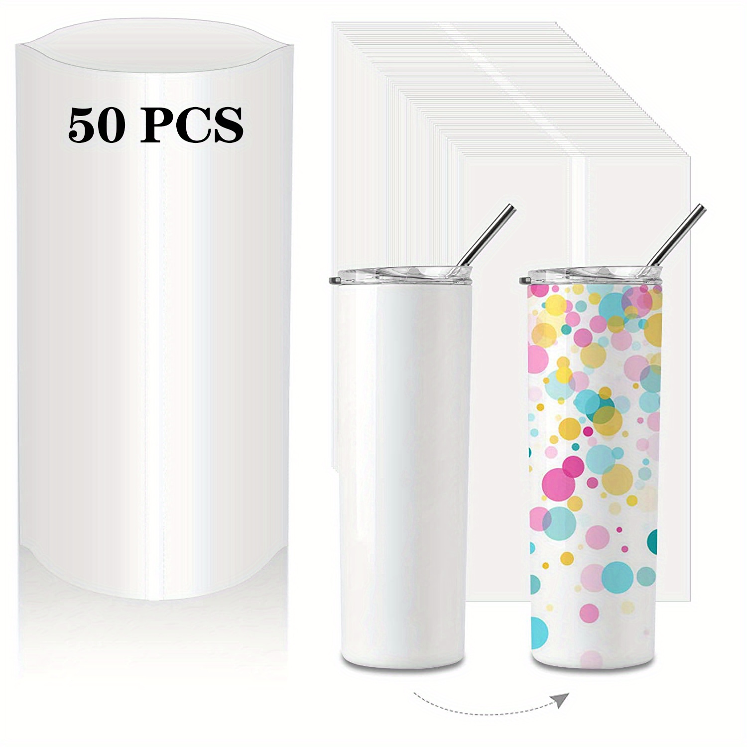 Sublimation Shrink Wrap Sleeves White Sublimation Shrink Wrap For 40oz  Blank Sublimation Tumblers Sublimation Shrink Film 180*290mm E0516 From  Factory Sale, $17.66
