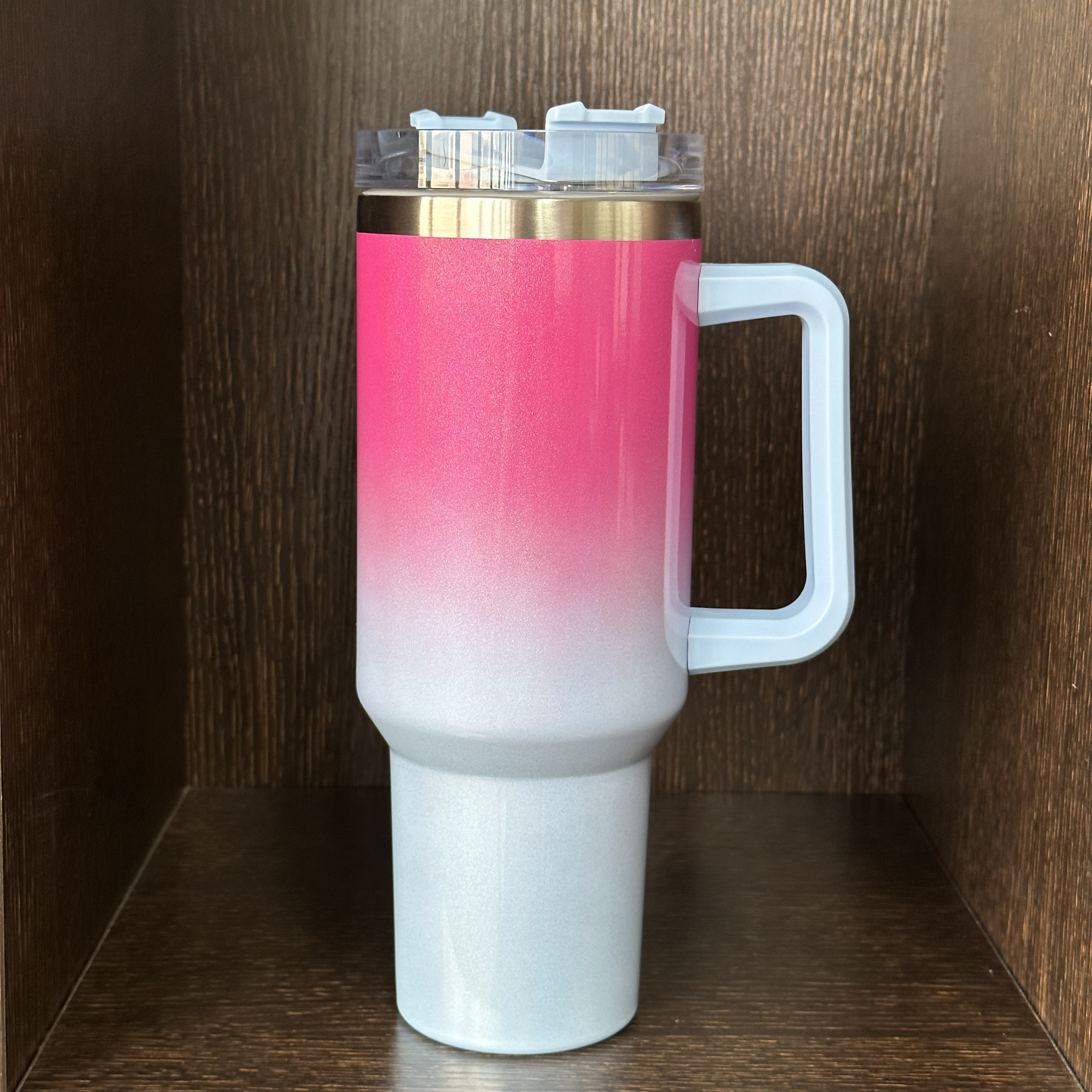 Creative Double Stainless Steel Coffee Mug Fashion Portable With Handle Car  Ice Mugs Vacuum Flask Thermos Bottle With Straw