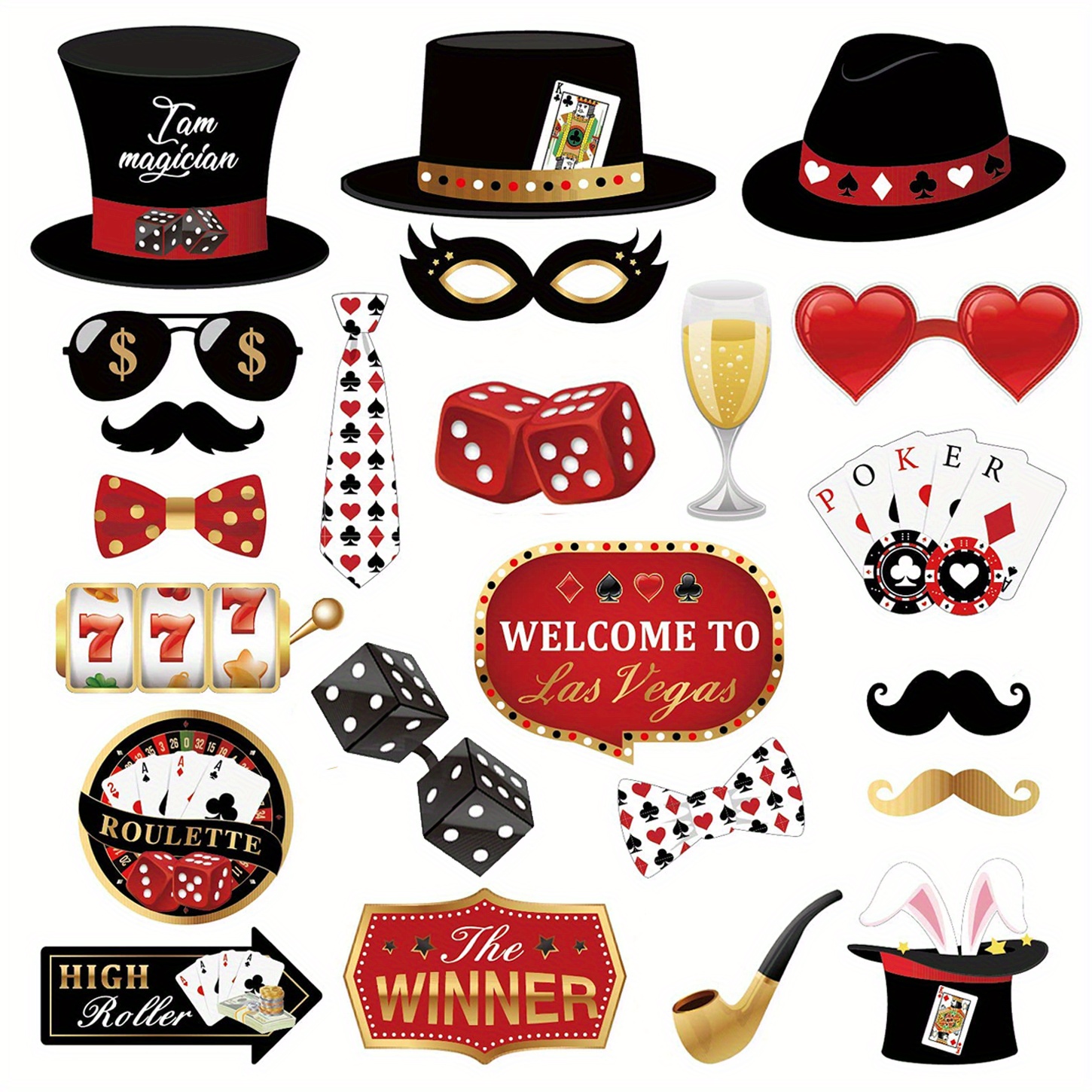 Casino Party decoration Las Vegas Themed Birthday Party Night Dangling  Cutouts Honeycomb Playing Card Suite Symbols Casino Backdrop