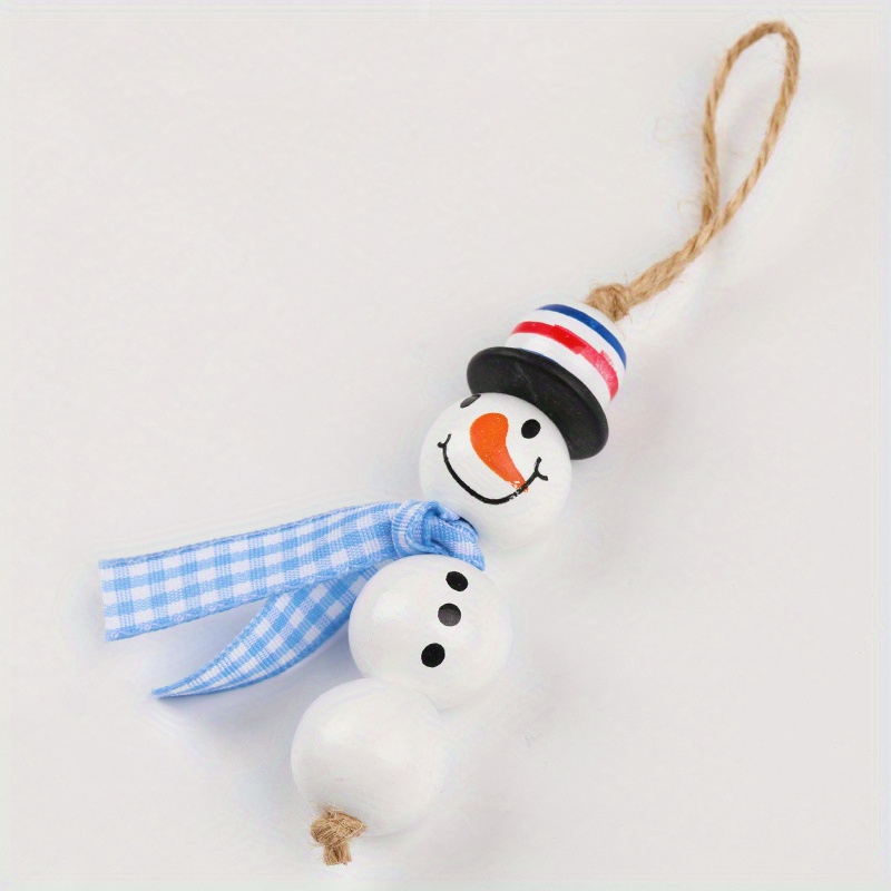 Cute Christmas Snowman Decoration Beads Combination Set For - Temu