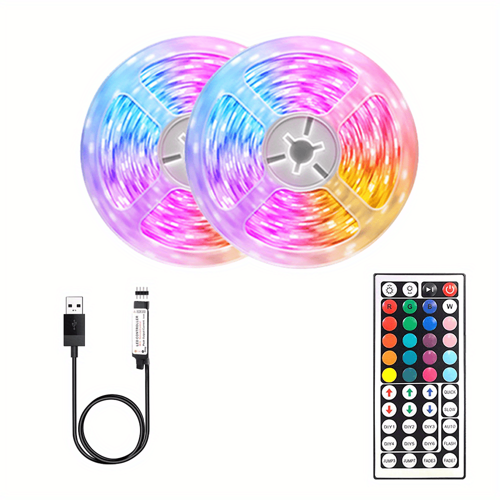 20m / 65.6FT 5V LED Strip Lights Set 5050rgb 18LED / M RGB - Temu France