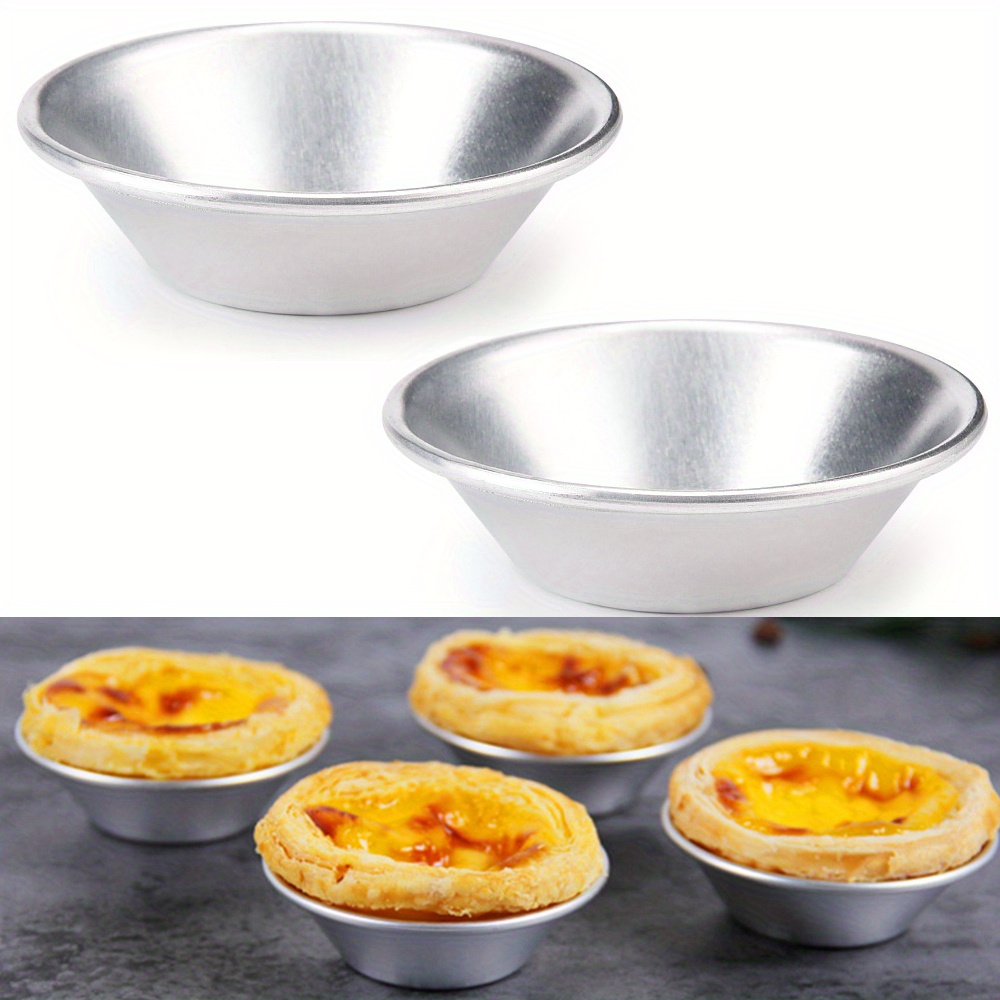 10 20pcs egg tart molds aluminum alloy   non stick mini pie pans pudding molds baking tools kitchen gadgets kitchen accessories home kitchen items details 6