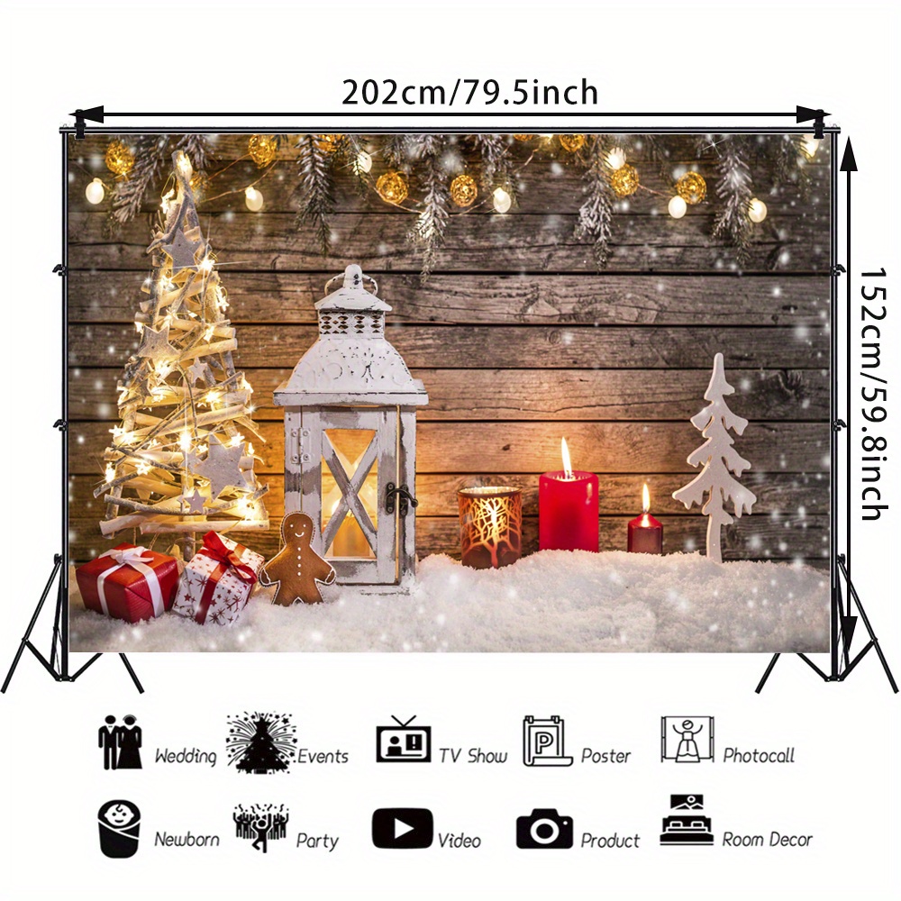 Christmas Wooden Tree Decor Digital Backdrops – Kimla Designs Photography