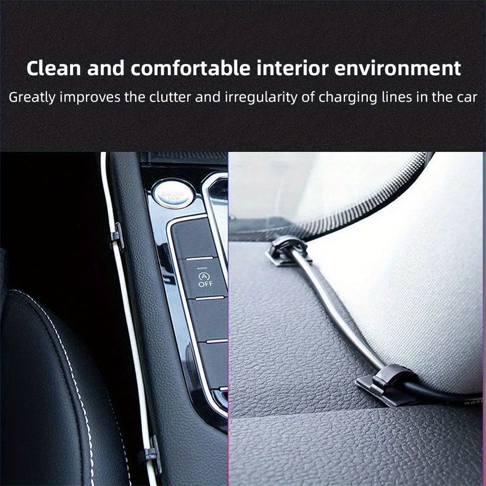 30pcs Self-Adhesive Cable Clips - Keep Your Cords Organized & Out of Sight!