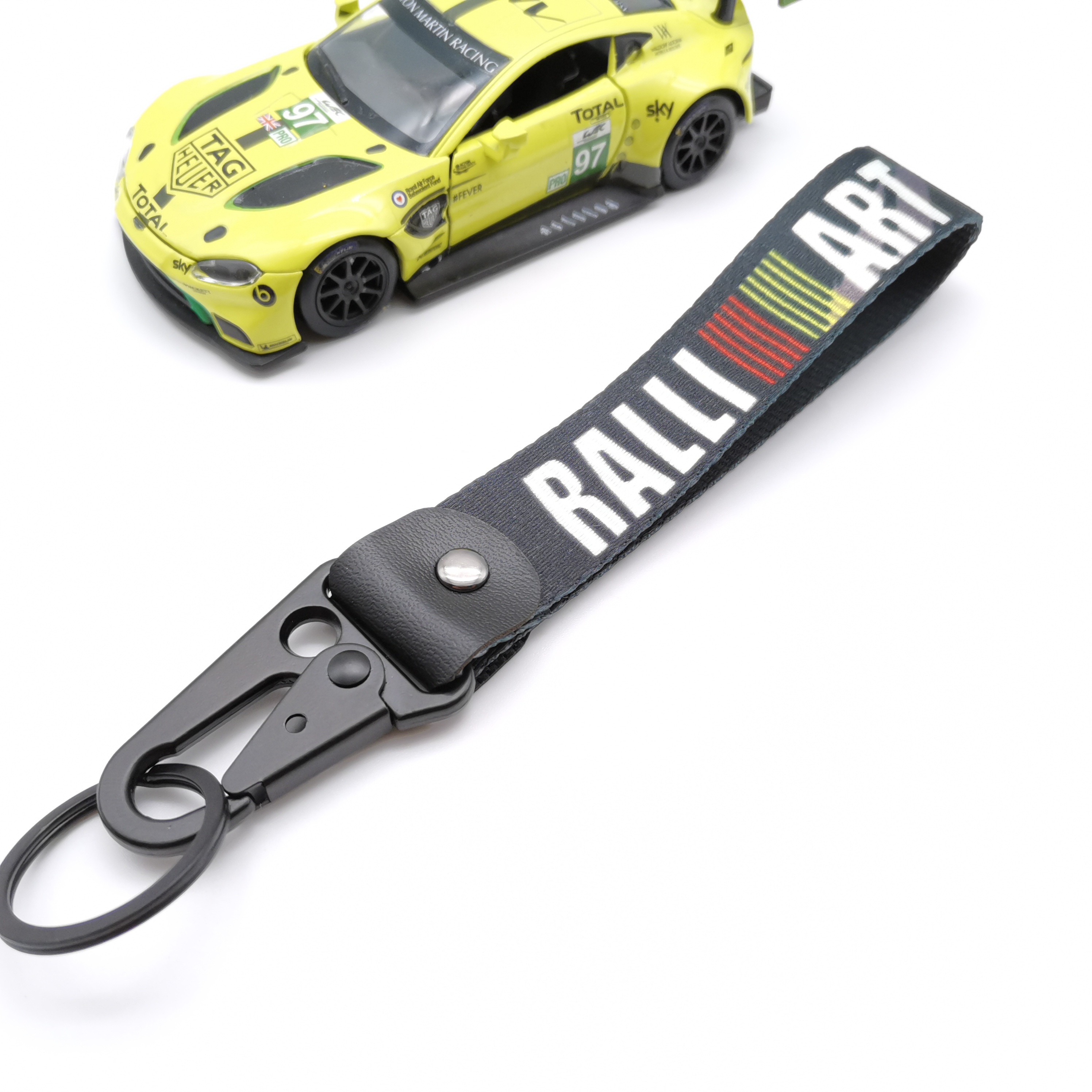 JDM Racing Style Keychain Lanyard Key Strap Tow Sides Thermoprint Nylon Key  Chain Rings Car Motorcycle Keyring Auto Accessories