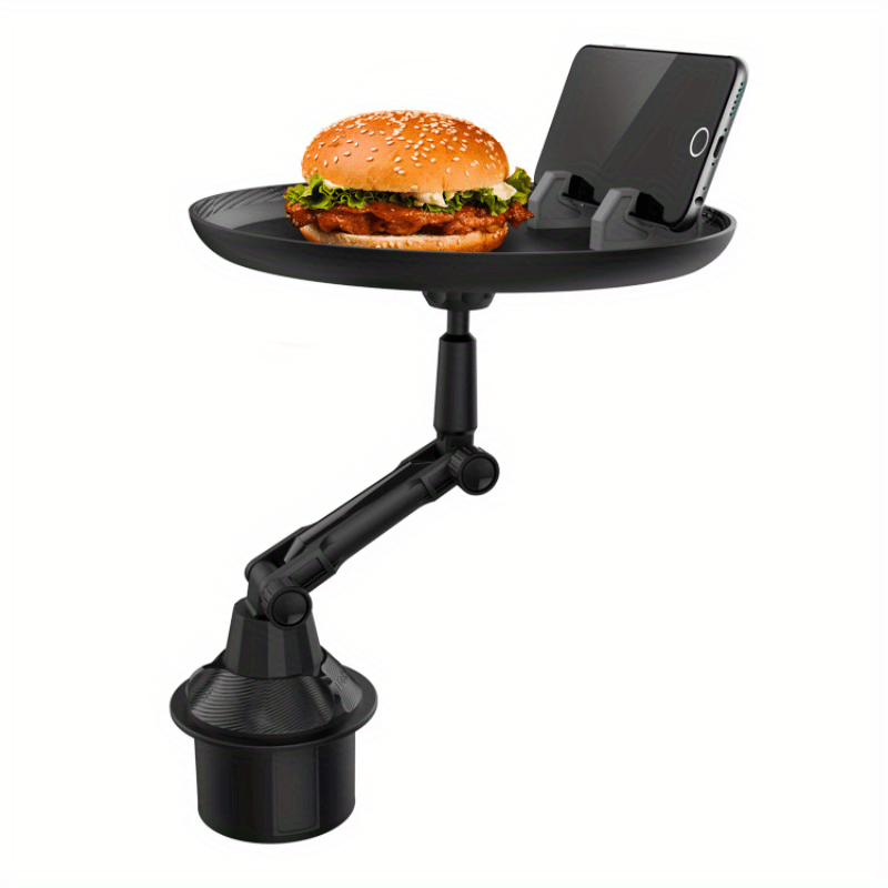  Macally Cup Holder Tray- Perfect Adjustable Car Food Tray for  Eating with Phone Slot and Swivel Arm -Organizer - Road Trip Essential Car  Travel Accessories Gadgets : Automotive
