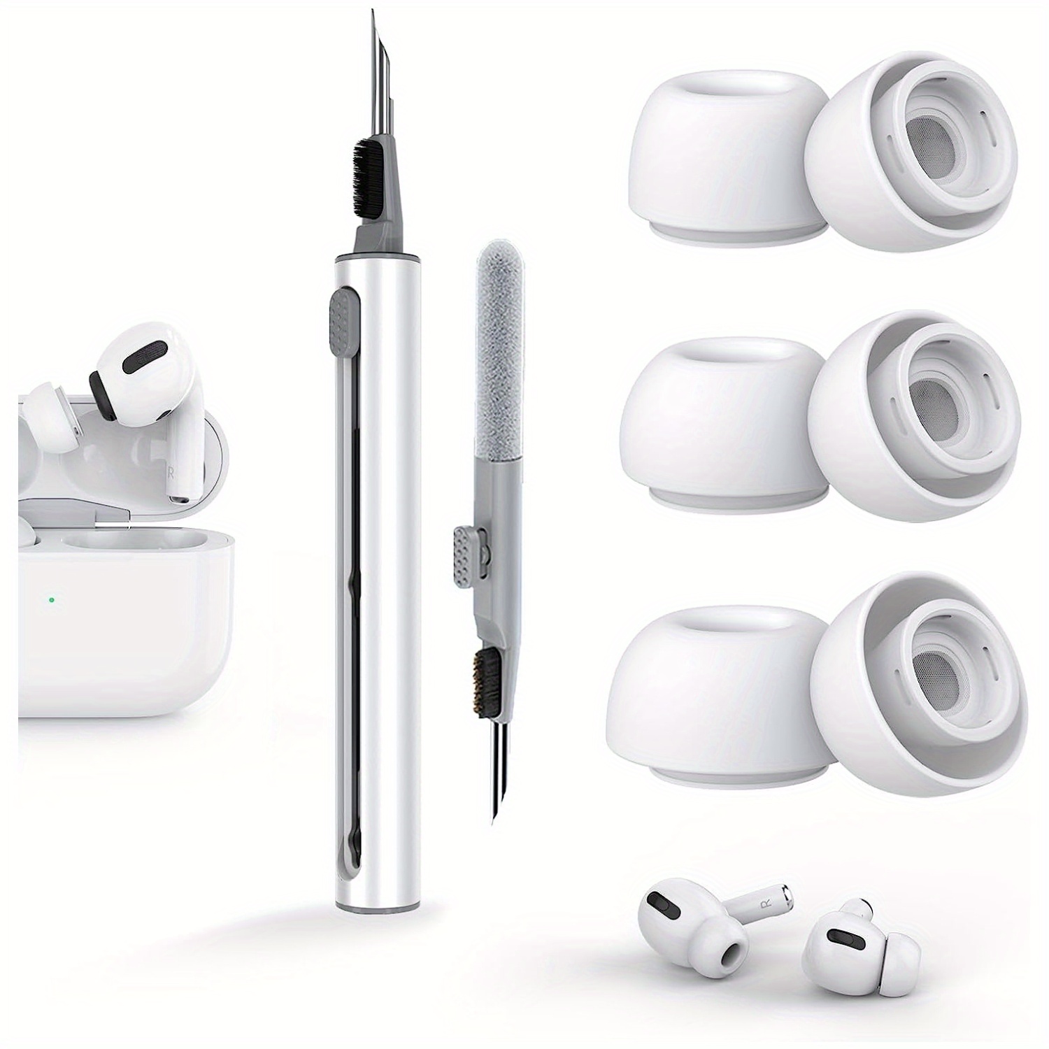 Kit limpiador para Airpods Pro 1 2 3, auriculares Bluetooth, estuche de  limpieza, herramientas para iphone 13