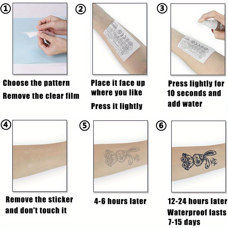 Tattoo Sticker Temporary Tattoo Fake Tattoo Magic Tattoo - Temu