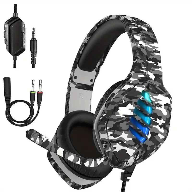 Casque Gaming Avec Microphone Pour Ps5 Xbox X Pc Ps4 Xbox One