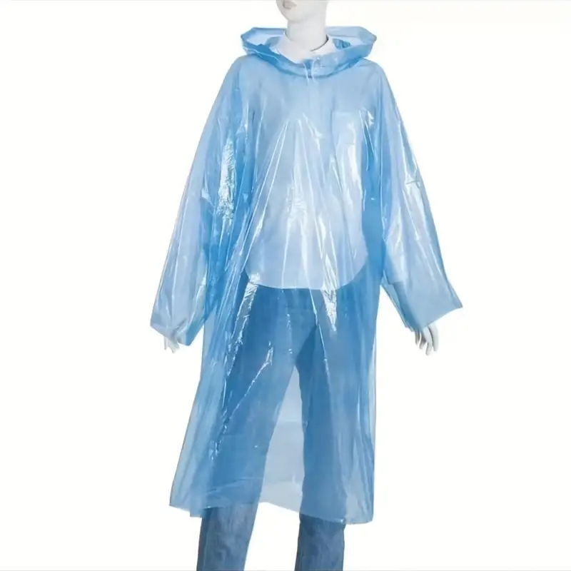 stay dry protected 4pcs portable disposable raincoat set perfect for camping hiking cycling travel details 1