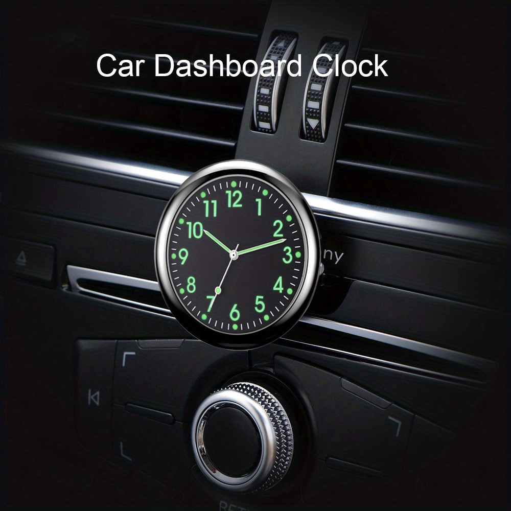 Mini Luminous Car Clock Automobiles Internal Stick Watch - Temu