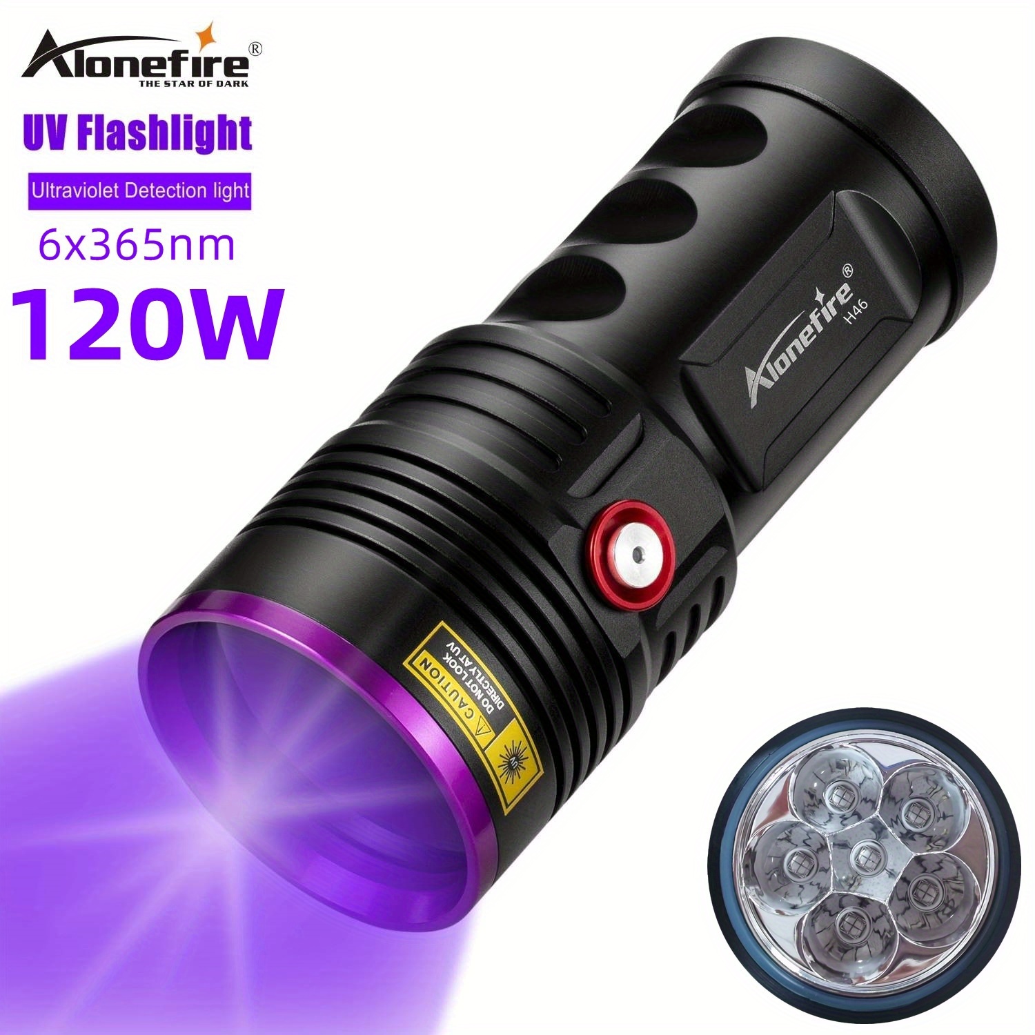 INNIGHTOOL E-H6 UV Flashlight 365nm led Black Light Professional Small —  CHIMIYA