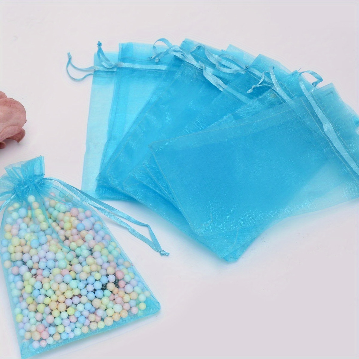 Aqua Blue Favor Bags