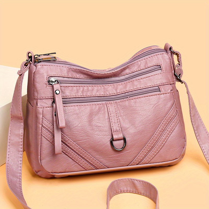 Fashion Pu Leather Women's Bag High Quality Shoulder Bag Crossbody