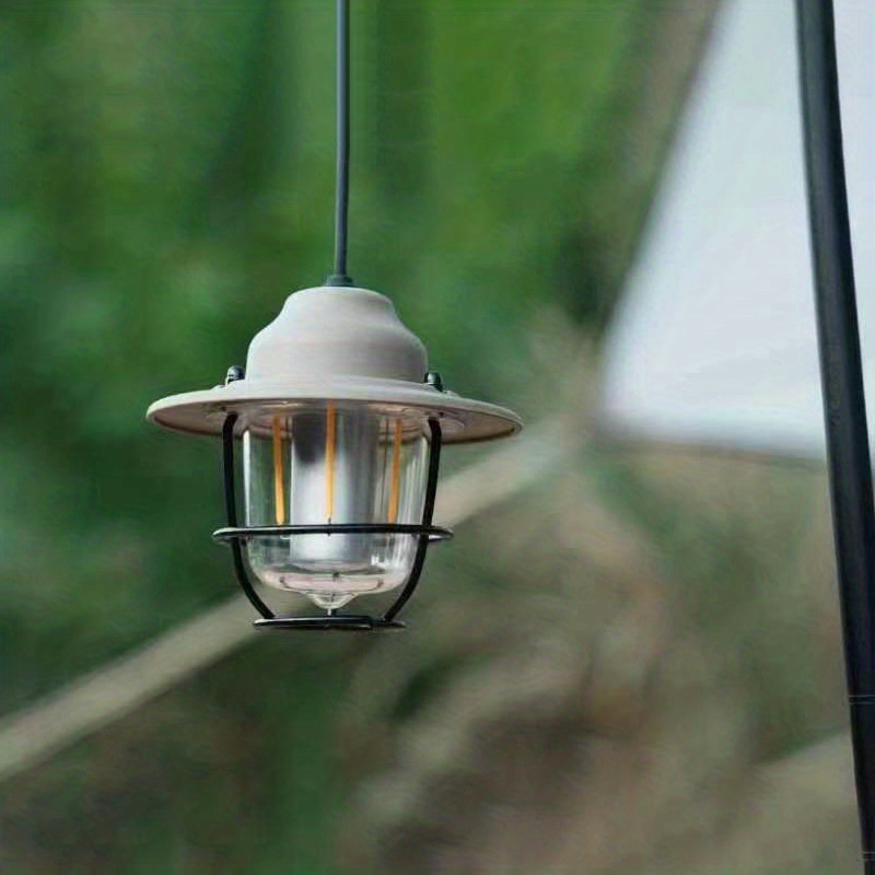 Vintage Led Camping Lantern Rechargeable Hanging Edison - Temu