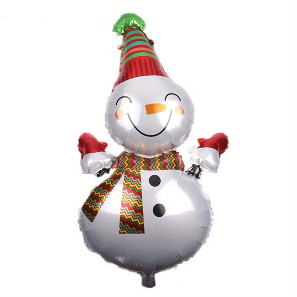 Inflatable Standing Christmas Aluminum Foil Balloon Snowman - Temu