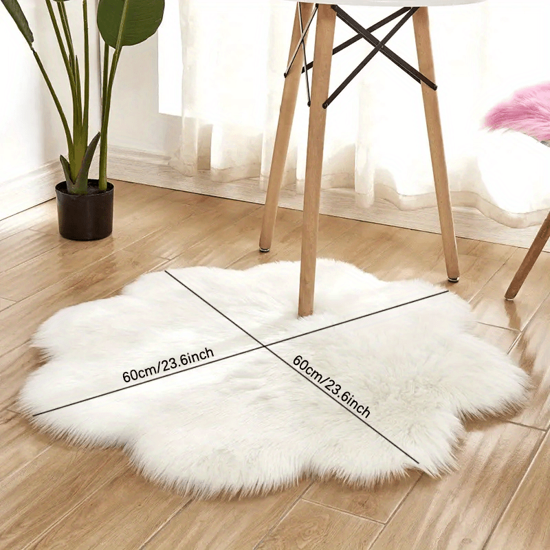 Faux fur store area rug