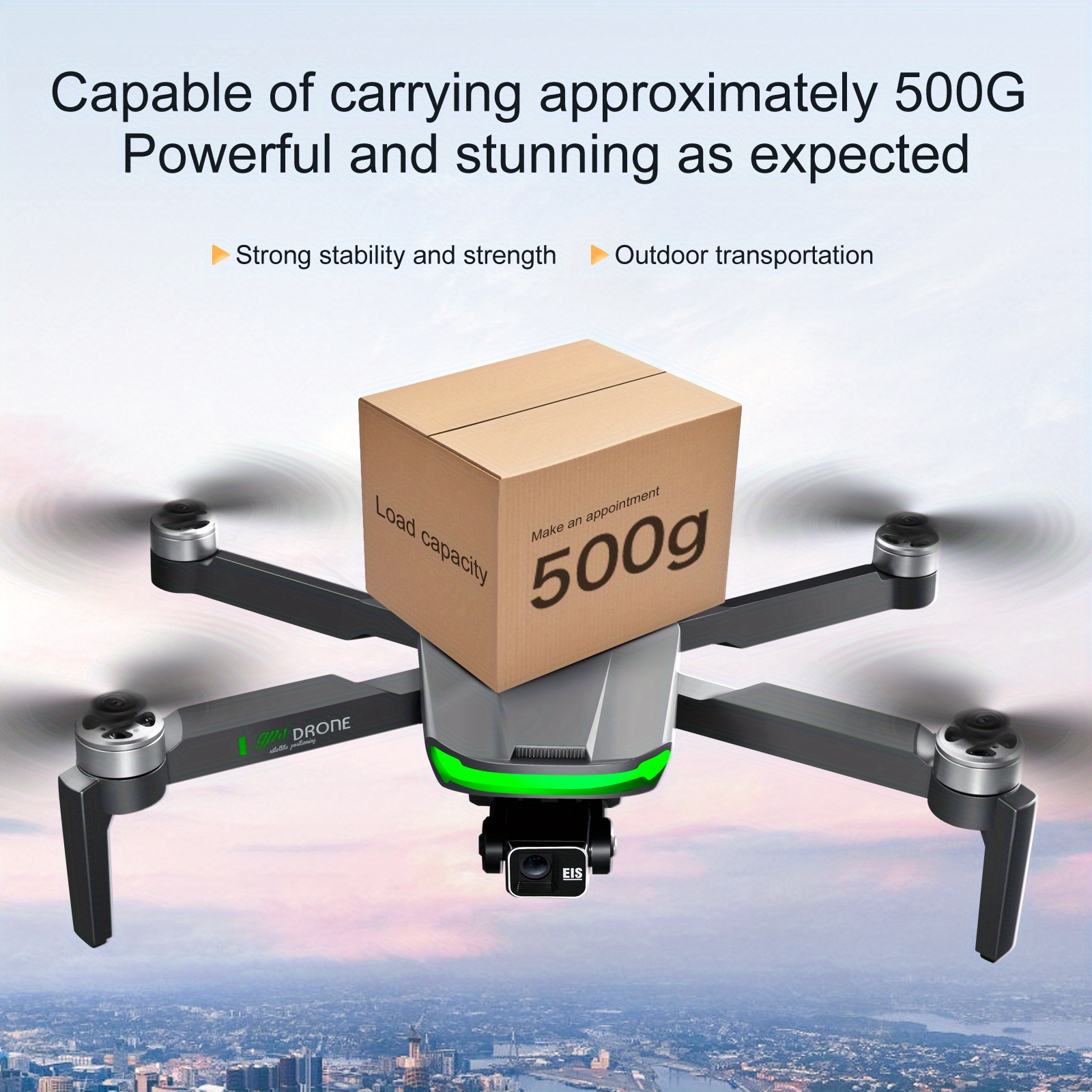 s155 professional drone uav quadcopter get the most out of your flight with gps relay brushless motor 500g payload 3 axis gimbal stabilizer christmas halloween thanksgiving gift details 3