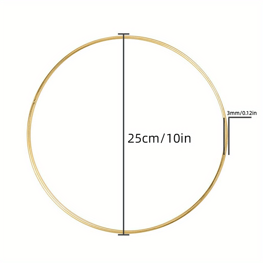 8Pcs 8 Inches Dream Catcher Rings Metal Hoops Macrame Ring for Crafts and  Dream Catcher Supplies, Gold - AliExpress