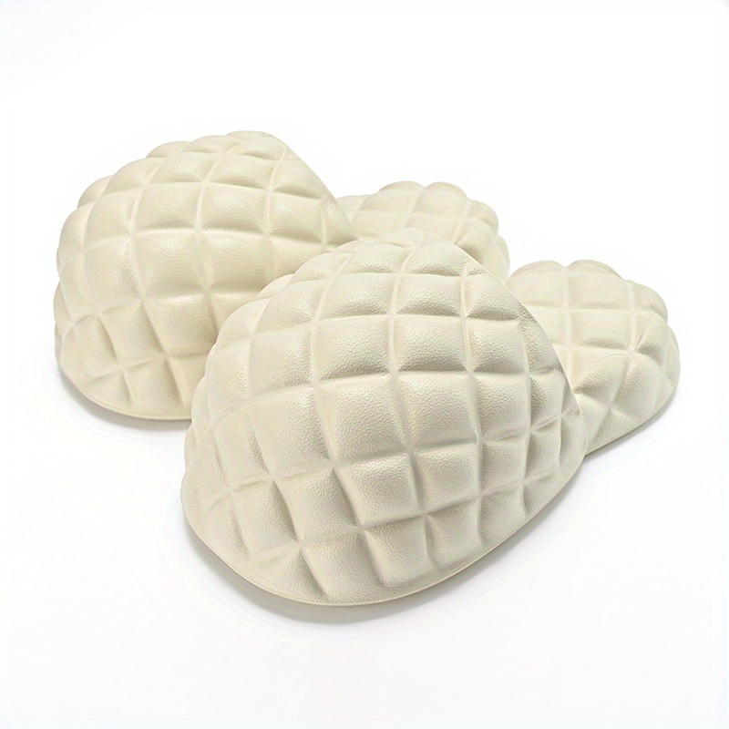 Women's Pineapple Shaped Novelty Slippers, Closed Round Toe Funny