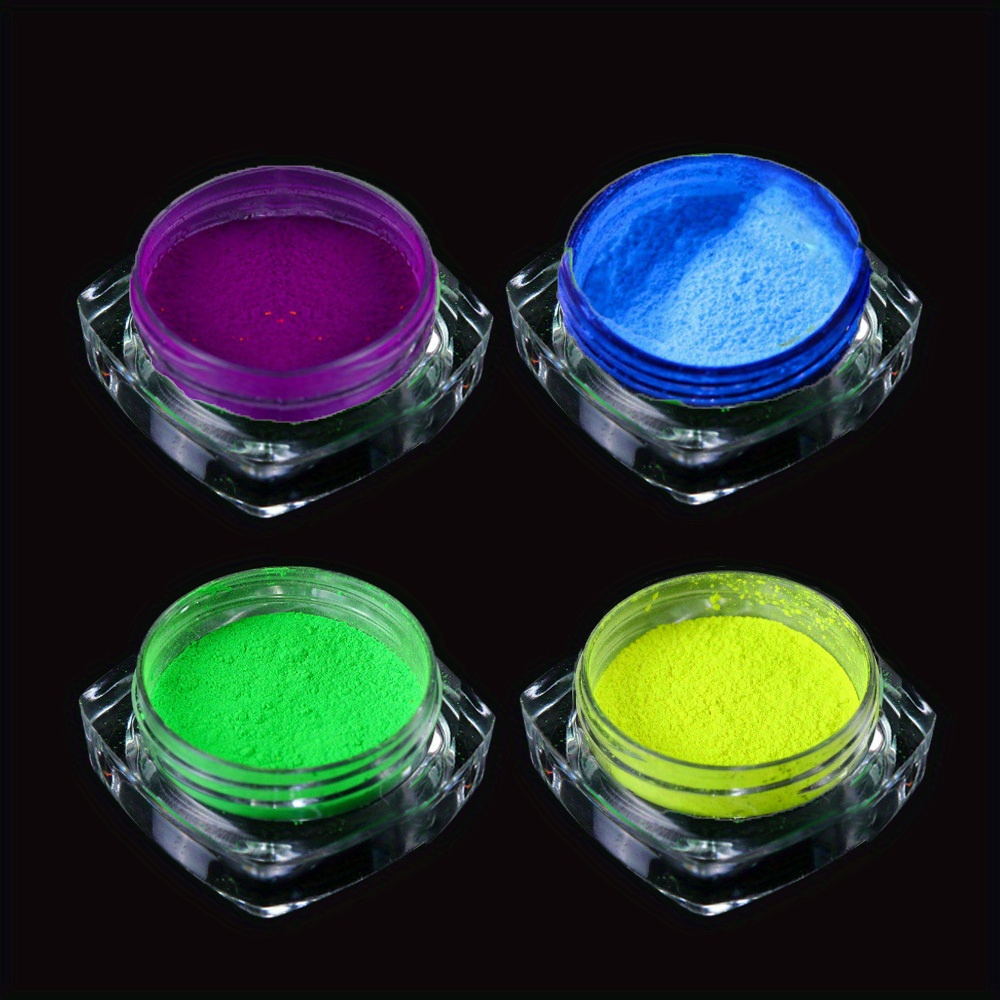 4 Colors Luminous Pigment Powder Set, Pigment, Safe Long Lasting For Fine  Art, DIY Art, Acrylic Paint, DIY Crafts And Theme Party