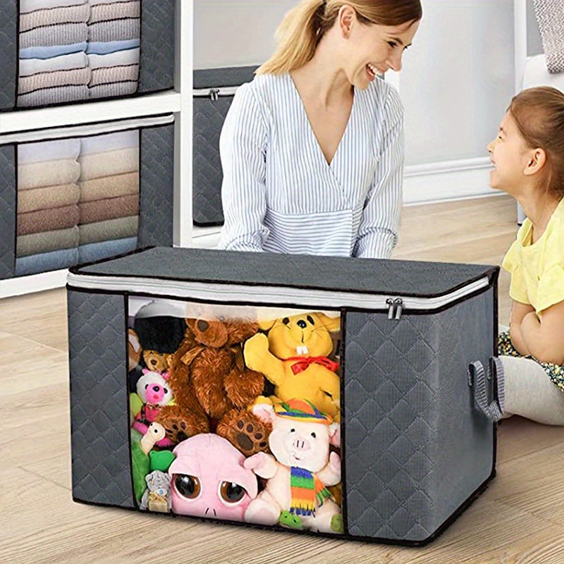 Large Storage Bags Clothes Storage Bins Foldable Closet - Temu