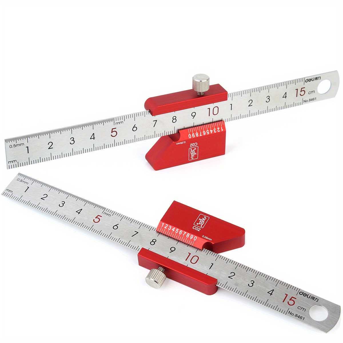 Upgrade Woodworking A 45/90 Degree Steel Ruler Right Angle - Temu