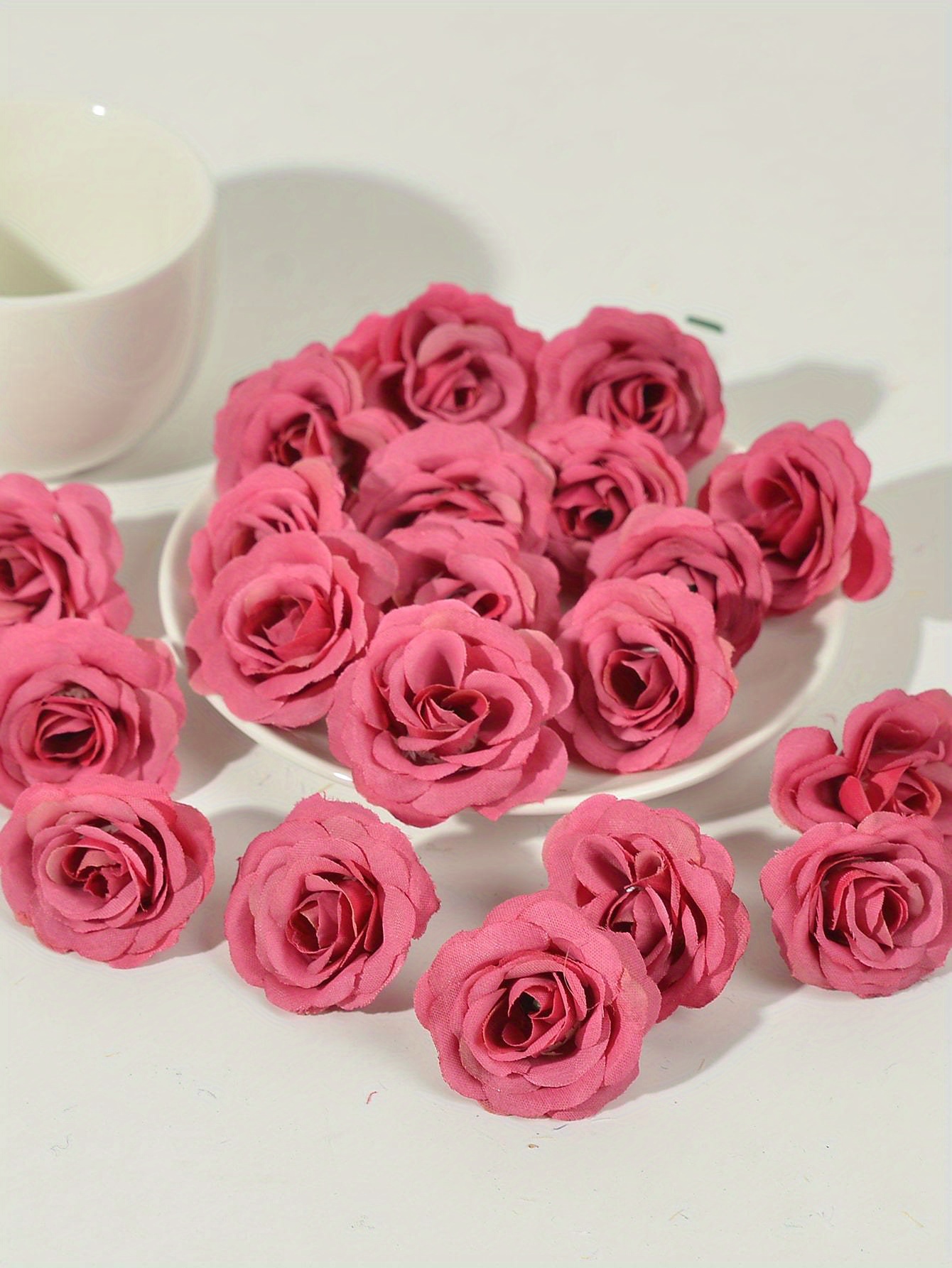 Free Shipping! BLOSMON 13.7" Large Wedding Flower Ball For Table Centerpiece 10 Pcs Of Artificial Red And White Rose Flores Arrangement Bouquet For Dining Birthday Party Home Decor