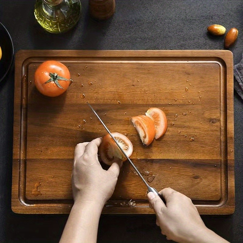 1pc, Tagliere Piccolo, Taglieri In Legno Per Cucina Con Scanalatura Per  Succo E Manici Tagliere Da Cucina Per Tagliere Di Carne E Formaggio,  Vassoio Da Portata, Forniture Da Cucina - Temu Italy