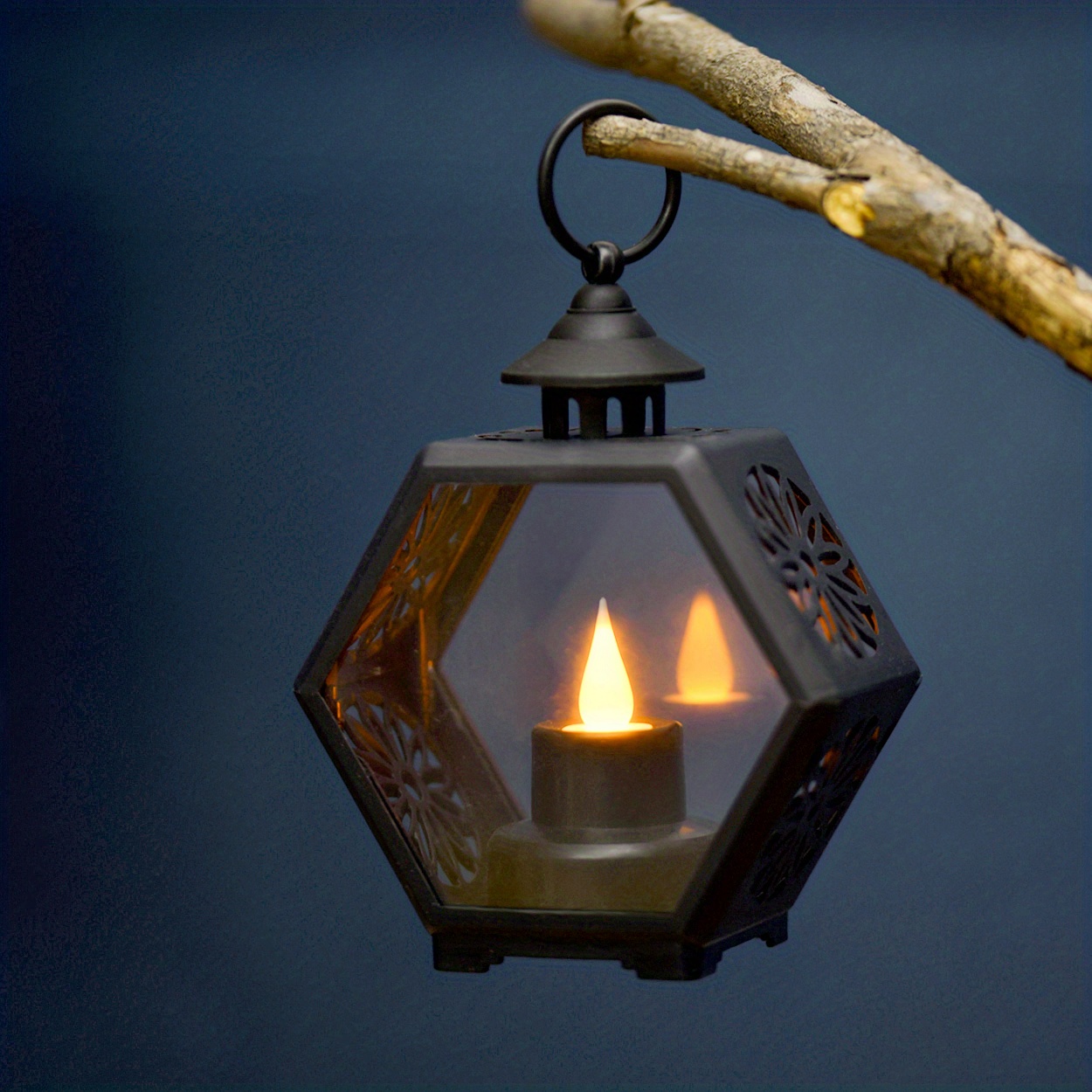 Hanging Candle Lantern Decorative Portable Candle Lamp For Outdoor