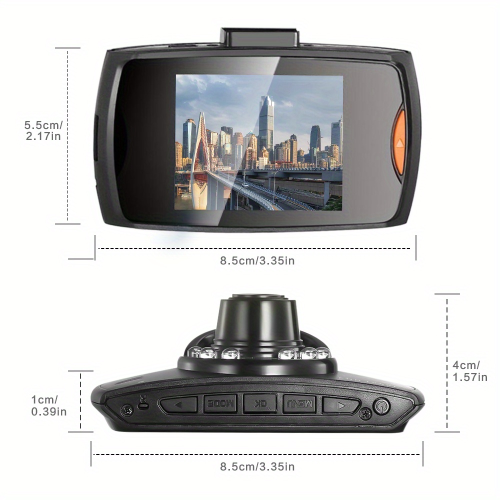 Full Hd 1080p Car Dvr Recorder With 140° Wide Angle View - Temu