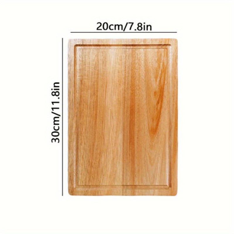 Acacia Wood Cutting Board Chopping Board With Juice Grooves - Temu