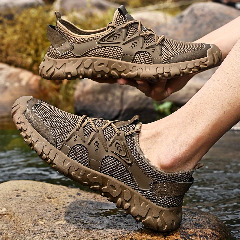 Men s Slip on Sandals Durable Non Slip Outdoor Hiking Trekking Sandals Comfy Water Shoes Beach Shoes Spring And Summer