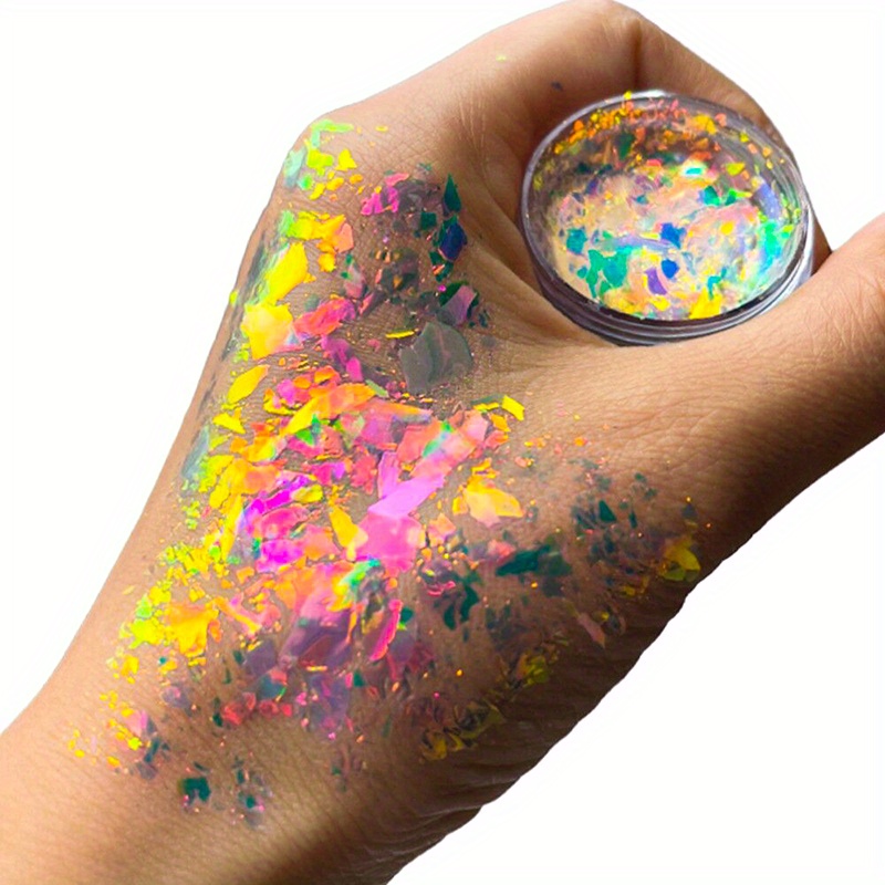 Colorful Flakes Sparkles Decals Chunky Glitter Bulk Mermaid - Temu