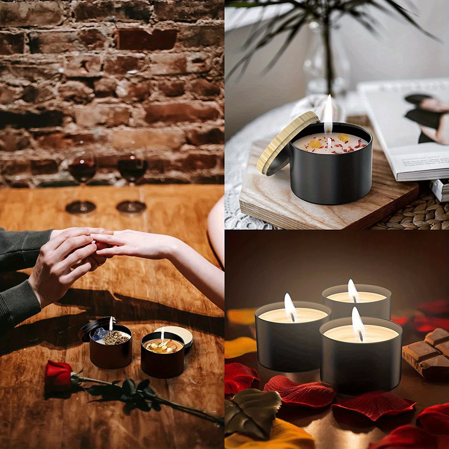 12 Barattoli Candele 4 Once Barattoli Candele Contenitori - Temu Italy