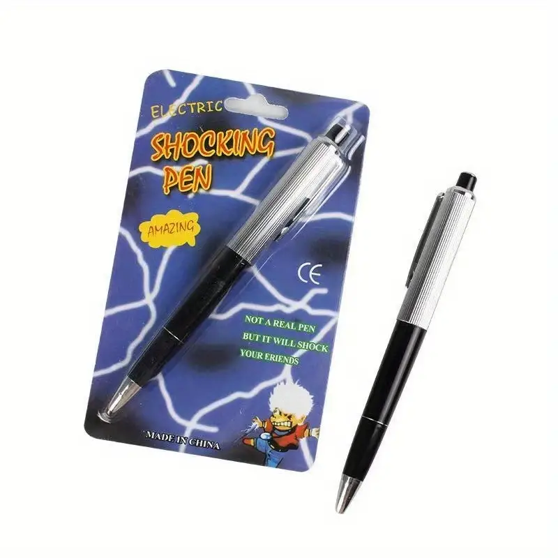 Creative Trick Props Electric Shock Pen Slightly Numb People Can Write  Ballpoint Pens To Decompress And Spoof Classmates' Small Toys In Class.