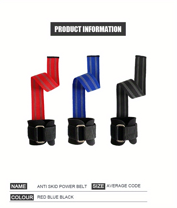 Adjustable Wrist Support Wraps (2pcs), High-Tracction Fitness Wrist Support Bands - Enhanced Palm Support & Non-Slip Pull-Up Grip - Durable Pair for Powerlifting, Weightlifting, Bodybuilding, Pull-Ups, Chin-Ups
