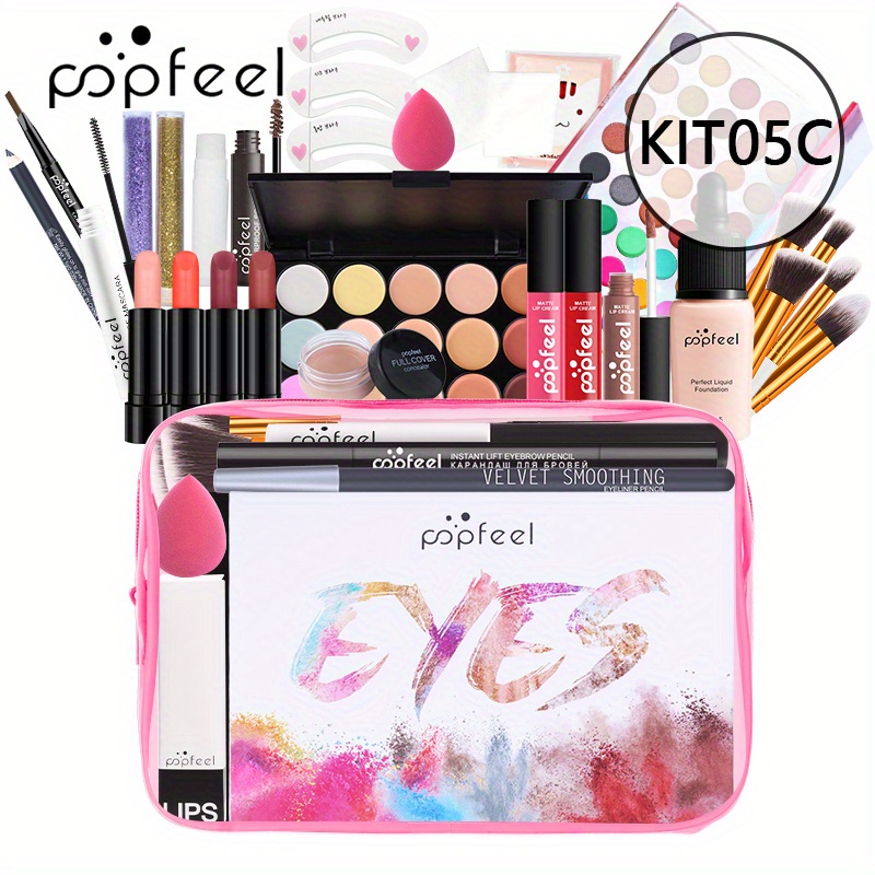 Conjunto Profesional Maquillaje, Set Completo Cosméticos Ojos, Cara Labios,  Multicolor Caja Regalo Herramientas Maquillaje, Regalo Ideal Día Madre -  Belleza Salud - Temu