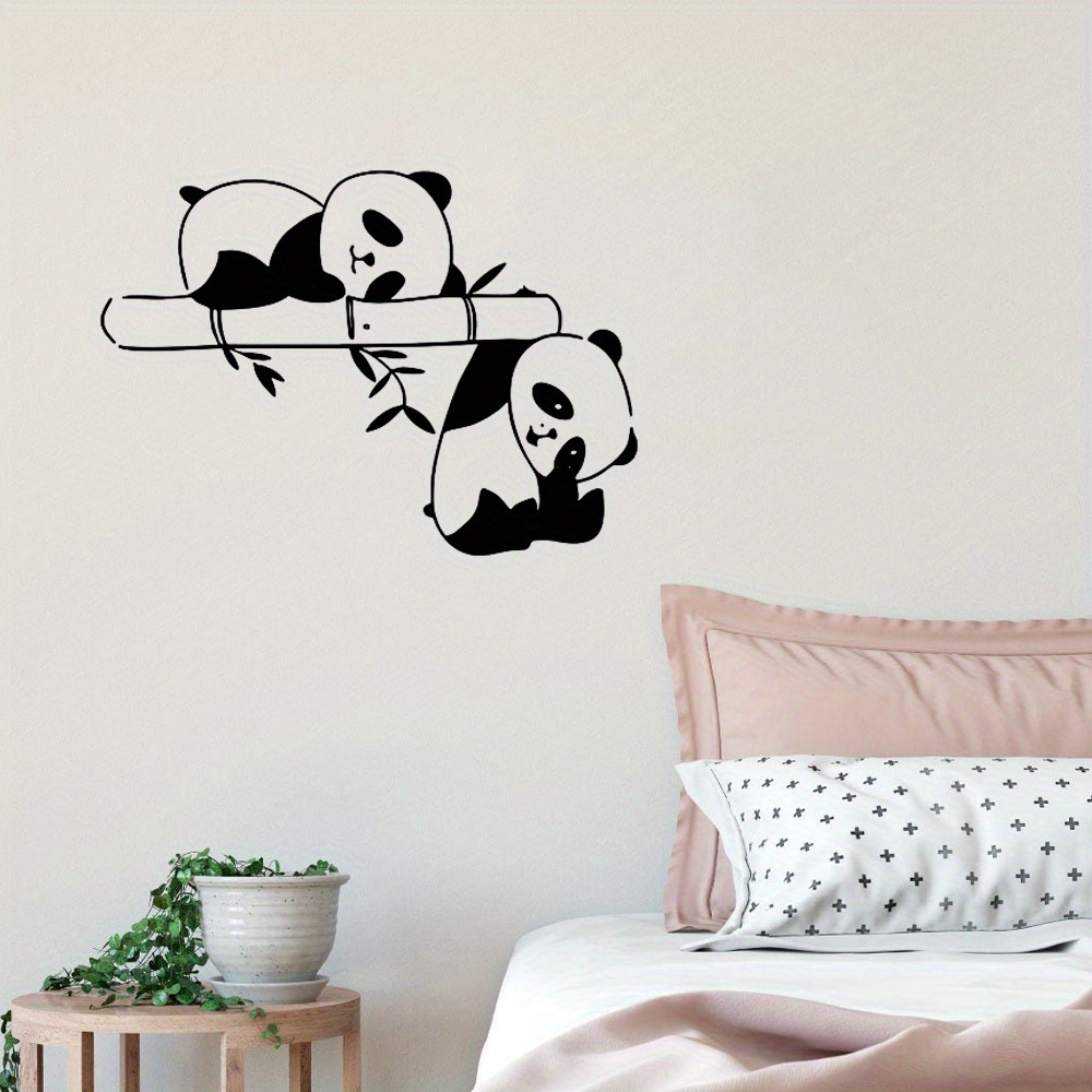 sleeping panda decal