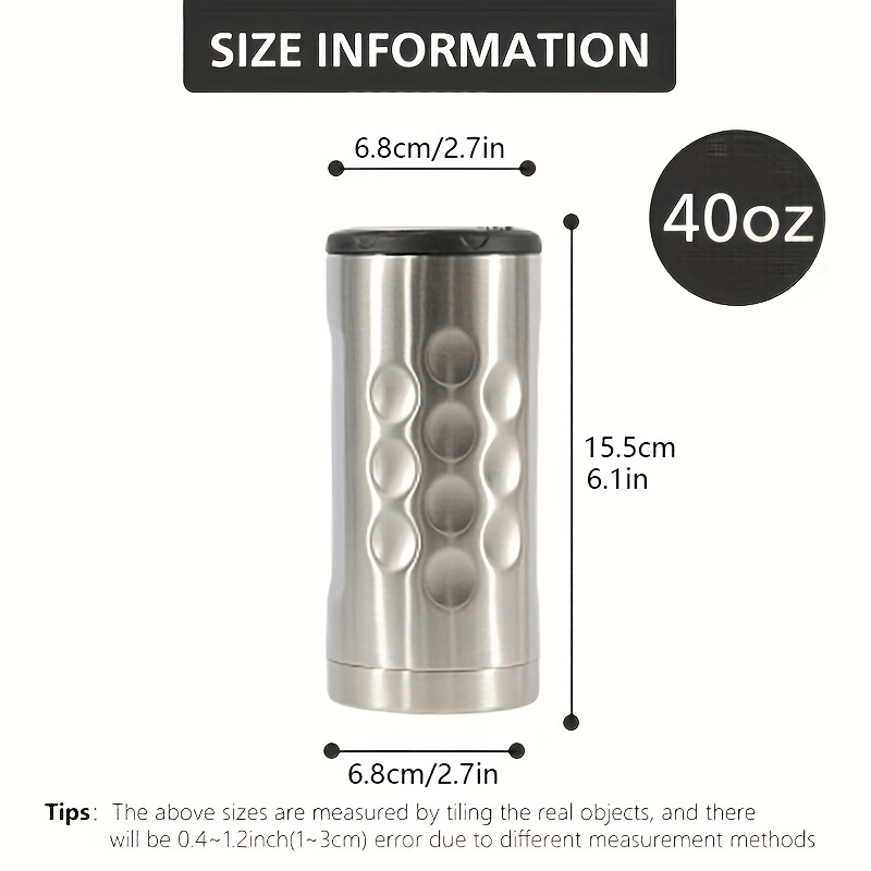 4-in-1 Insulated Can Cooler: Portable Stainless Steel Can Holder For Cans,  Beers, Water Bottles - Perfect Father's Day, Christmas, Or Birthday Gift! -  Temu United Arab Emirates