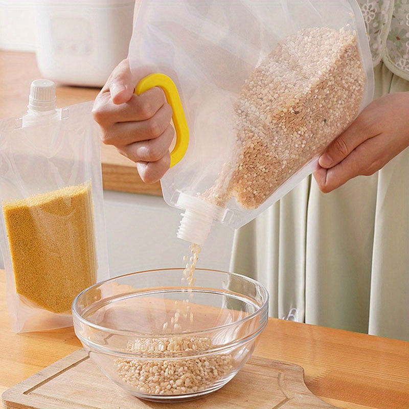 3pcs/set Grain Storage Sealing Bags, Thickened Moistureproof And