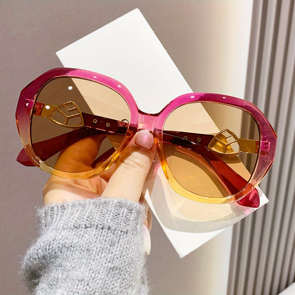 Oversized Square Sunglasses For Women Men Luxury Color Block Rhinestone  Decor Decorative Glasses For Party Prom Club - Temu